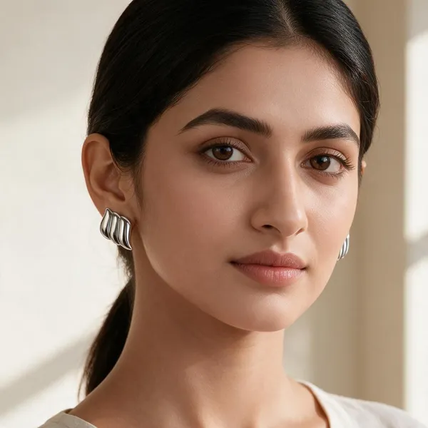 Silver_Stainless_Steel_Earrings_For_Women