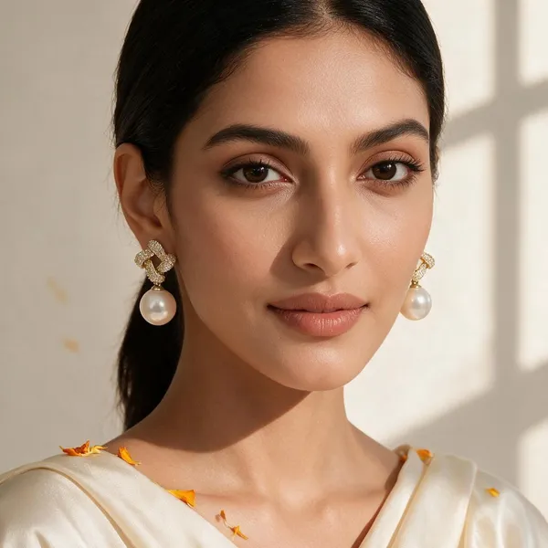 White_Alloy_Earrings_For_Women