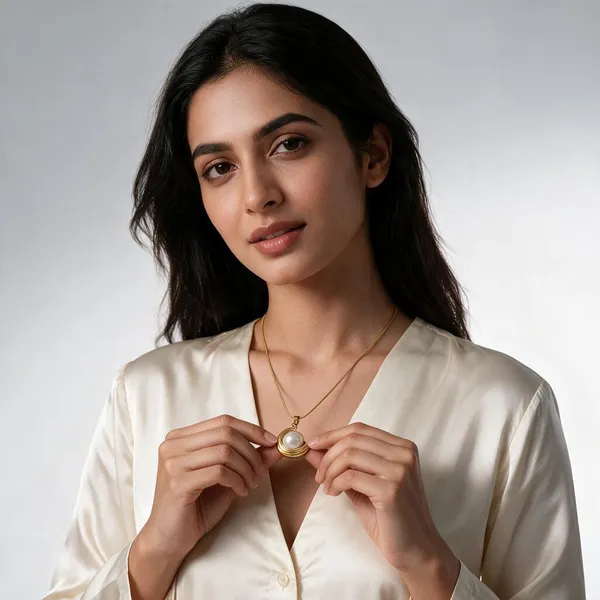 Gold_And_White_Stainless_Steel_Necklace_For_Women