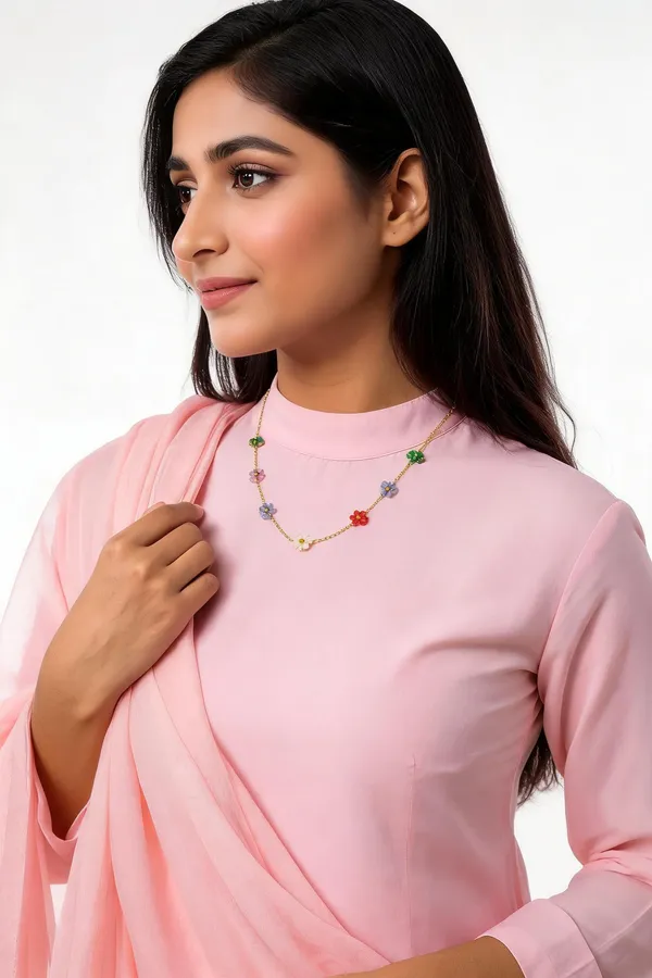 Multicolor_Stainless_Steel_Necklace_For_Women