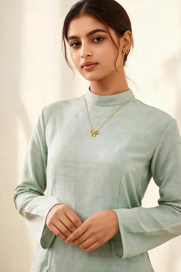 Gold_Stainless_Steel_Necklace_And_Earrings_Set_For_Women