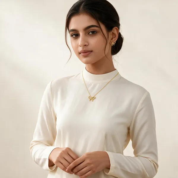 Gold_Stainless_Steel_Necklace_And_Earrings_Set_For_Women