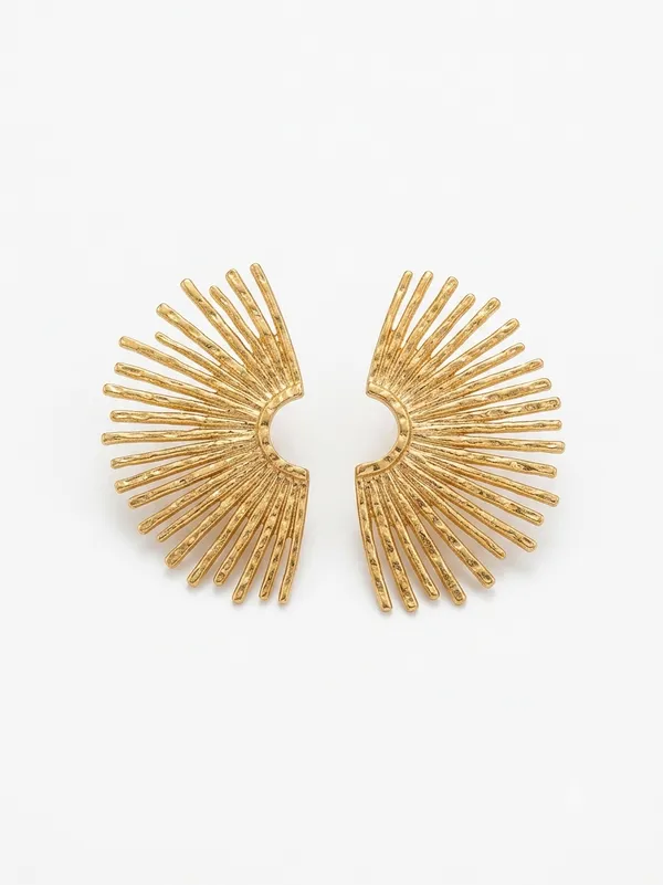 IRAZ_Gold_Spike_Earrings_For_Women