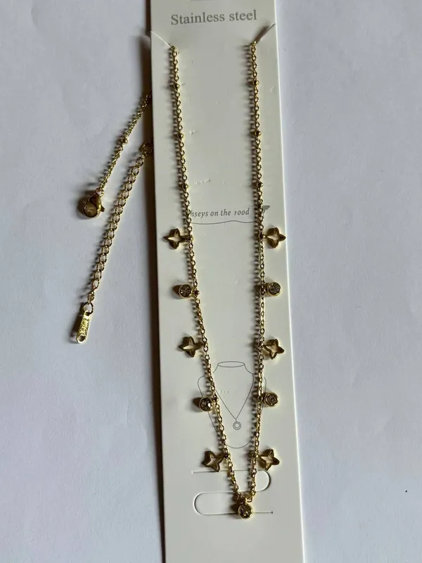 Gold_Stainless_Steel_Layered_Necklace_For_Women