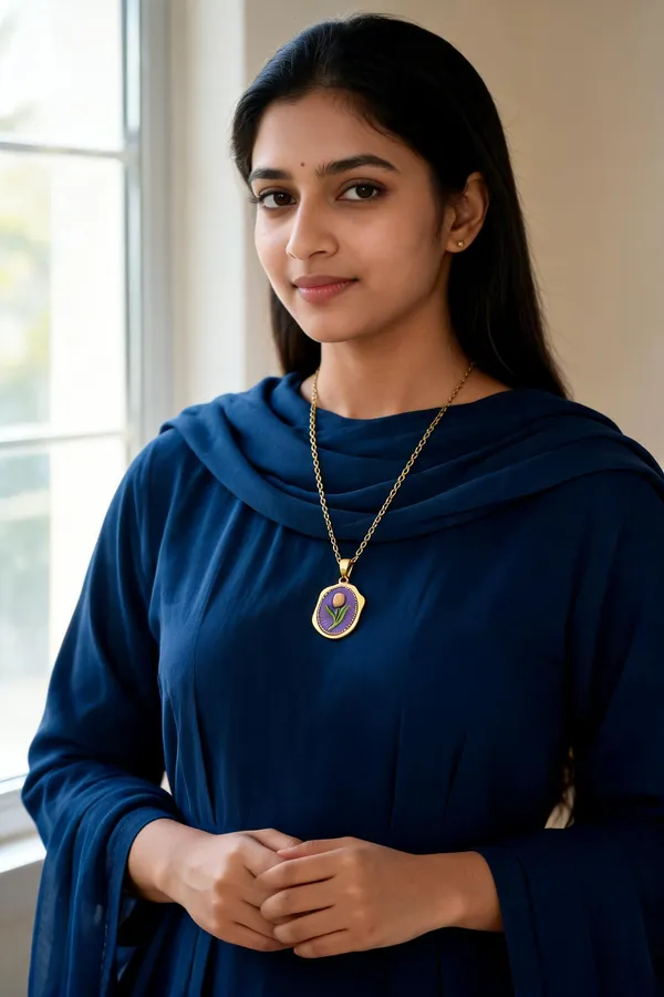 Gold_Brass_Floral_Pendant_Necklace_For_Women