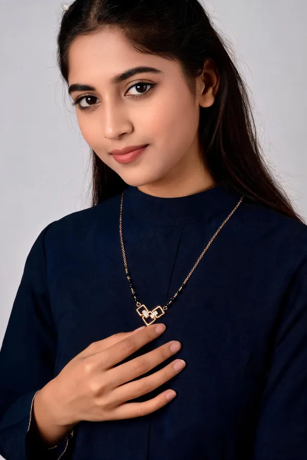 Gold_&_Black_Brass_Geometric_Pendant_Black_Bead_Mangalsutra_For_Women
