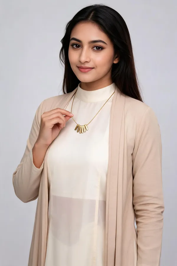 Gold_Brass_Multi_Bar_Fringe_Pendant_Necklace_For_Women