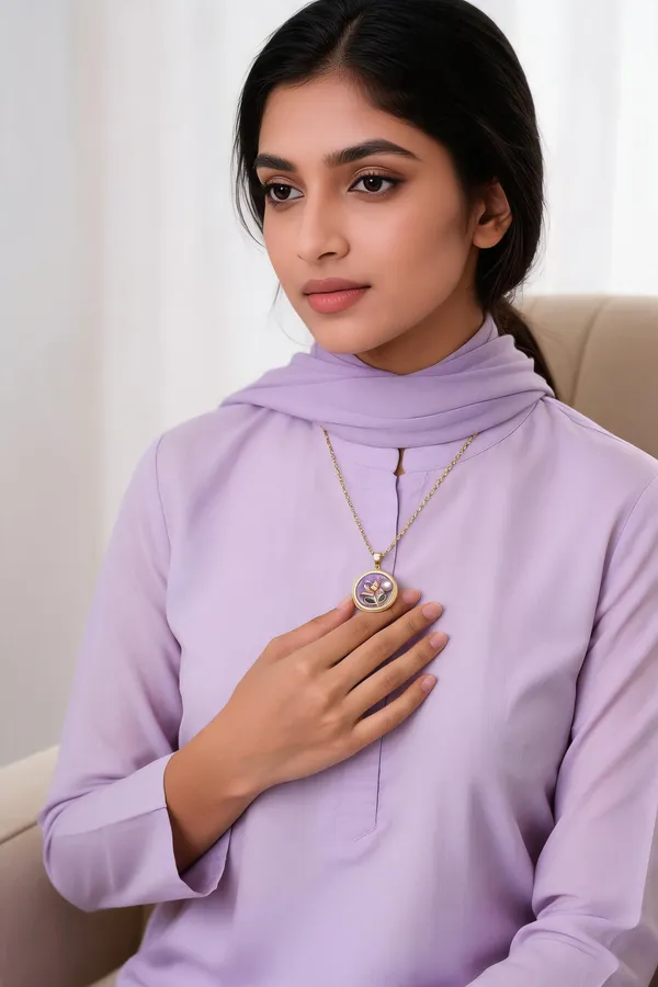Gold_Brass_Floral_Pendant_Necklace_For_Women
