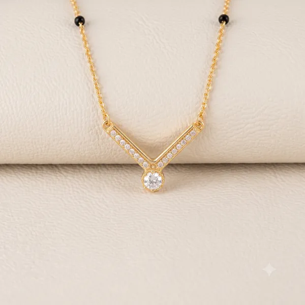 Gold_Black_Beaded_V_Design_Mangalsutra_Necklace_For_Women