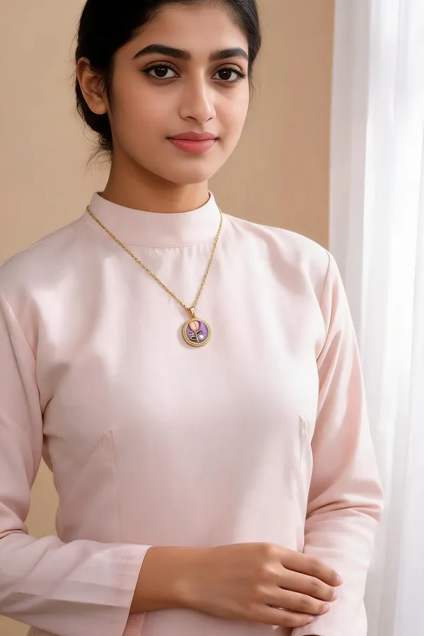 Gold_Brass_Floral_Pendant_Necklace_For_Women