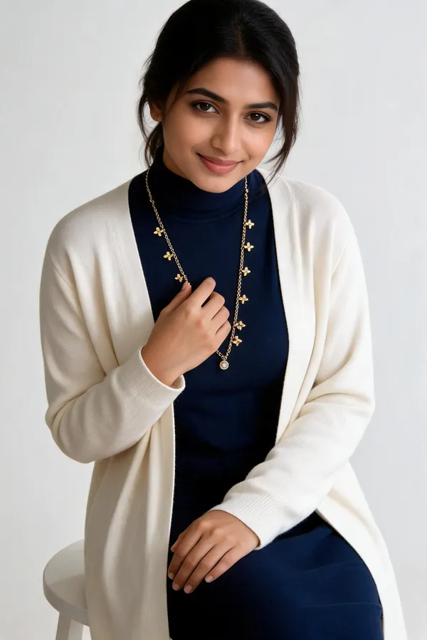 Gold_Stainless_Steel_Layered_Necklace_For_Women