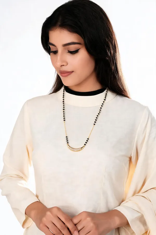Gold_&_Black_Brass_Crystal_Pendant_Black_Bead_Mangalsutra_For_Women