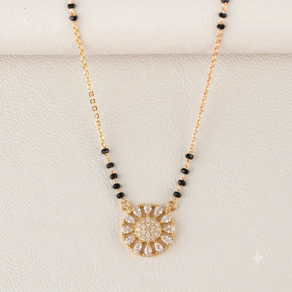 Gold_&_Black_Brass_Gold-Plated_Black_Bead_Mangalsutra_For_Women