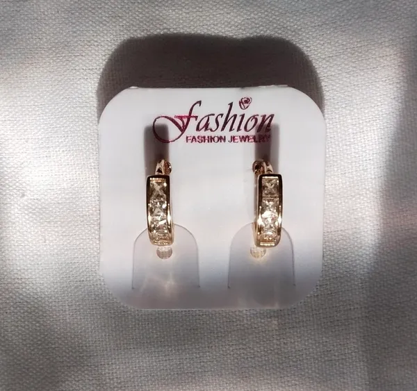 Gold_Brass_Crystal_Channel_Set_Huggie_Hoop_Earrings_For_Women_-_Pack_of_3