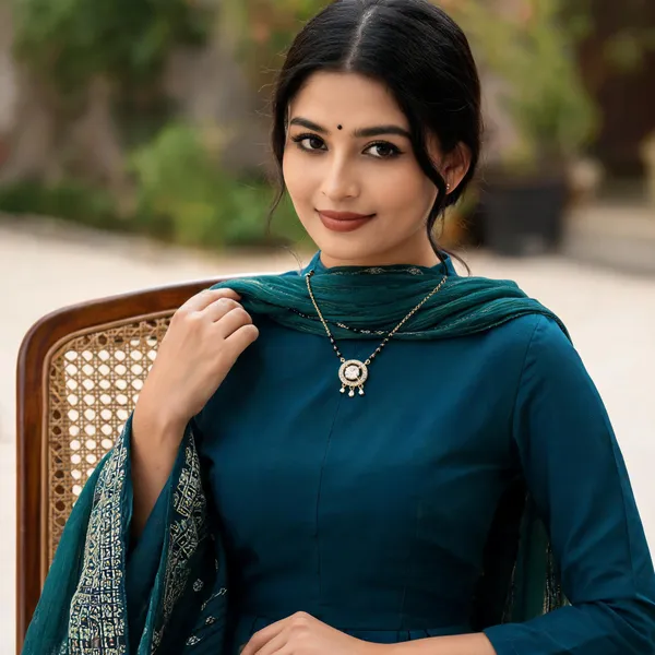 Gold_&_Black_Brass_Gold-Plated_Black_Bead_Mangalsutra_For_Women