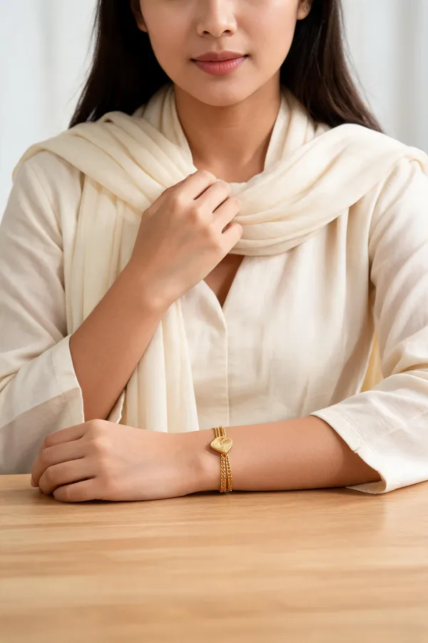 Gold_Stainless_Steel_Heart_Charm_Chain_Bracelet_For_Women