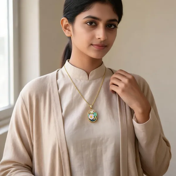 Gold_Brass_Floral_Pendant_Necklace_For_Women