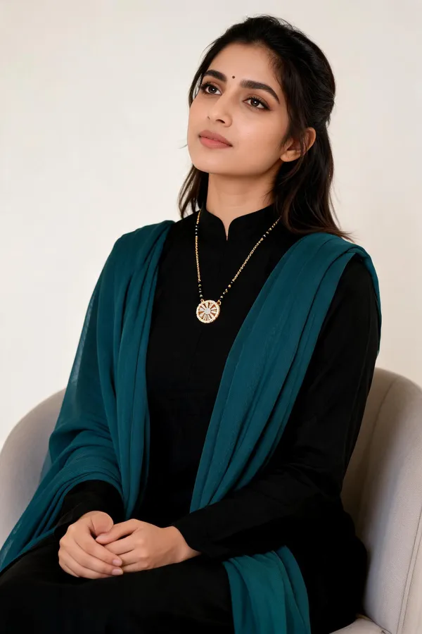 Gold_Black_Bead_Gold-Plated_Pendant_Mangalsutra_Necklace_For_Women