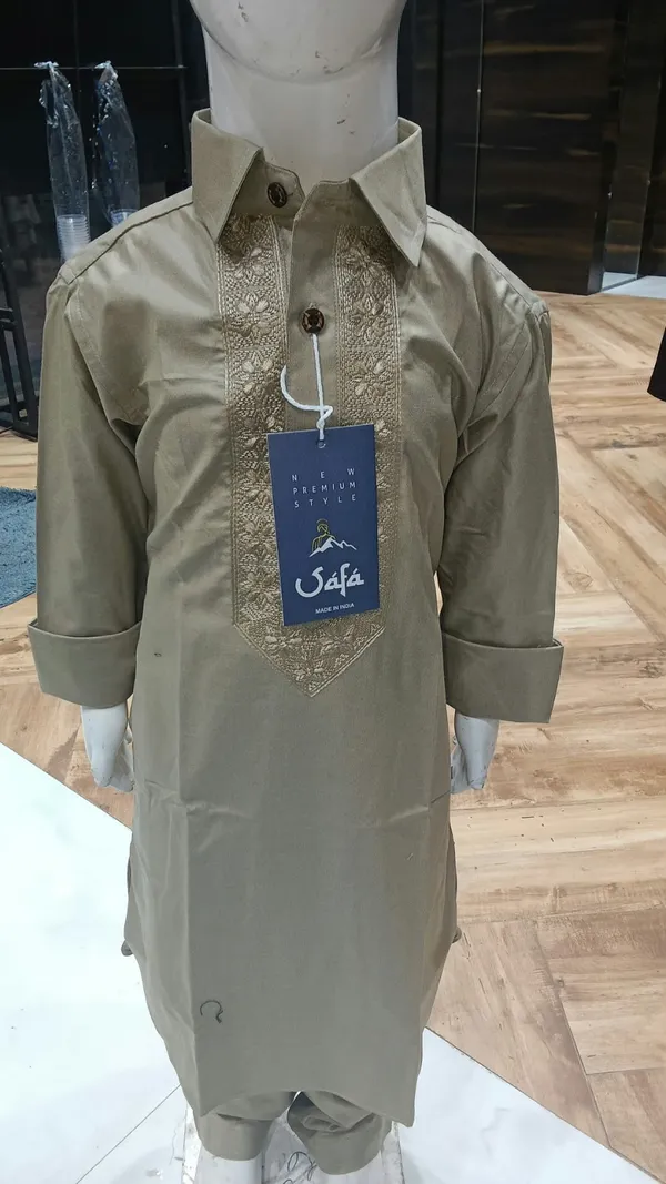 Beige_Embroidered_Pathani_for_Boys(16_YRS)