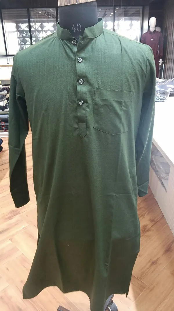 Green_Solid_Collar_Neck_Kurta_For_Men(46)