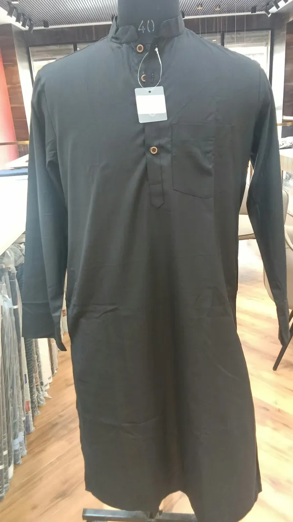 Black_Long_Sleeve_Straight_Plain_Kurta_For_Men(46)