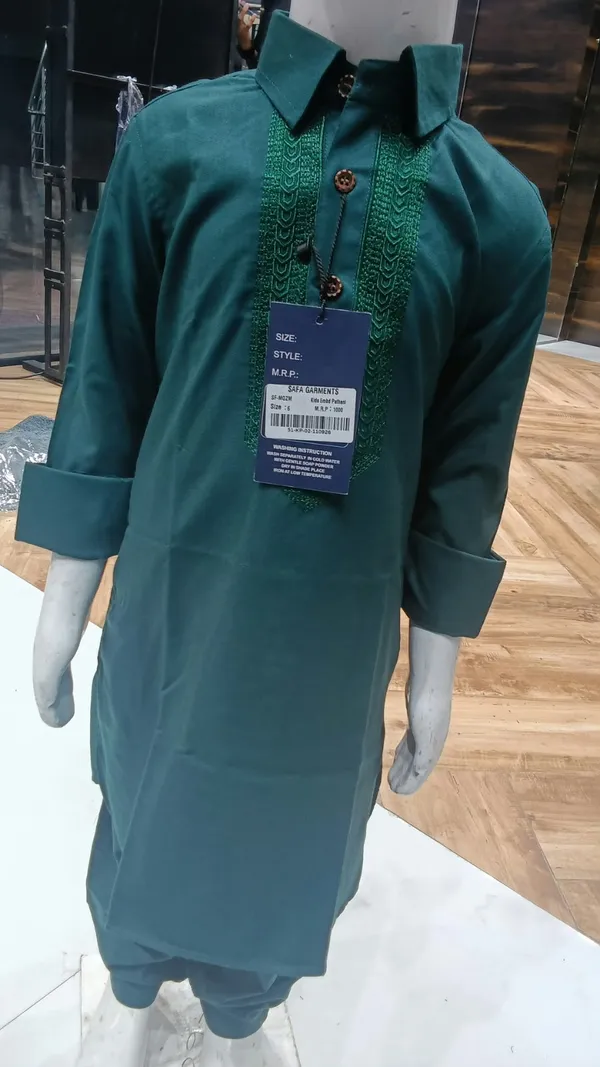 Teal_Embroidered_Pathani_for_Boys(16_YRS)