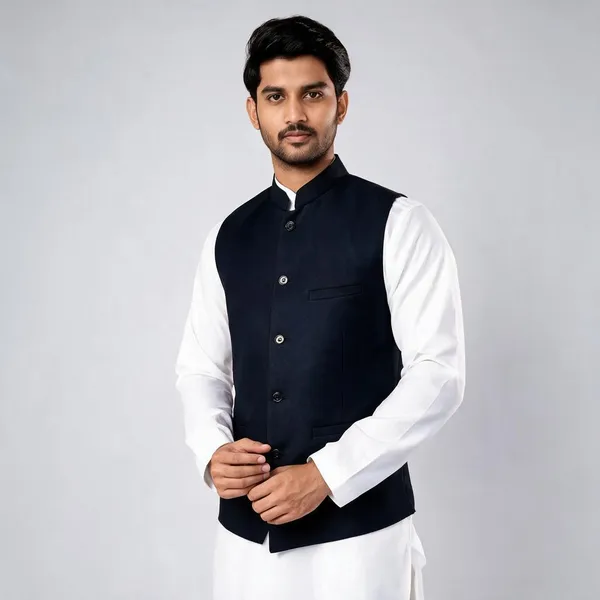 Black_Cotton_Spun_Nehru_Style_Waistcoat_For_Men