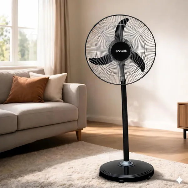 Shatak_Classic_Bullet_Heavy_Duty_Isi_Certified_|_3-Speed_Control_|_Adjustable_Hight_With_1_Year_Warranty_High_Air_Delivery_400_Mm_Pedestal_Fan_(Black_|_Pack_Of_1)