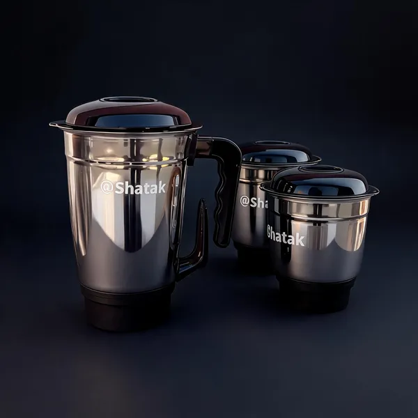 Shatak_Stainless_Steel_Chutney(0.4_L),Mixer(1.2_L),Grinder(0.8_L)_Set_Of_3_Jar_With_Lid_Mixer_Juicer_Jar_(2400_Ml)