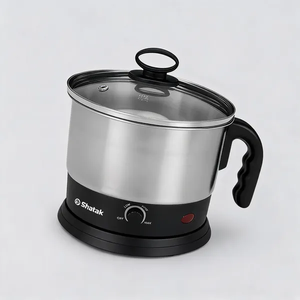 Shatak_Smek-1.2_Ltr._Multipurpose_Kettle|Stainless_Steel_Body_&_Automatic_Shut-Off_Multi_Cooker_Electric_Kettle_(1.2_L,_Silver_And_Black)