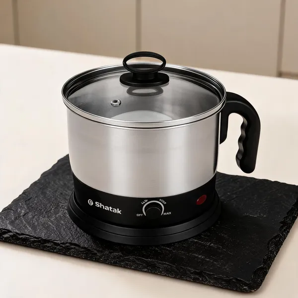 Shatak_Smek-1.2_Ltr._Multipurpose_Kettle|Stainless_Steel_Body_&_Automatic_Shut-Off_Multi_Cooker_Electric_Kettle_(1.2_L,_Silver_And_Black)