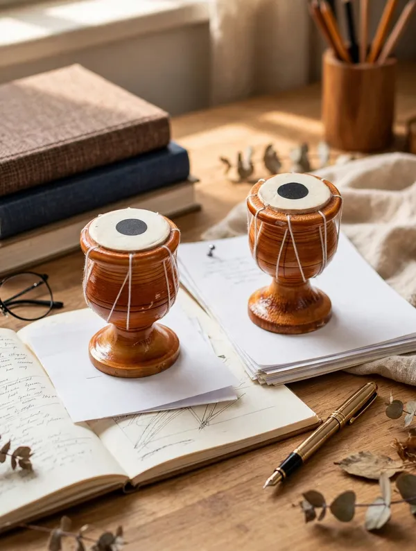 Wood_Traditional_Tabla_Design_Paperweight