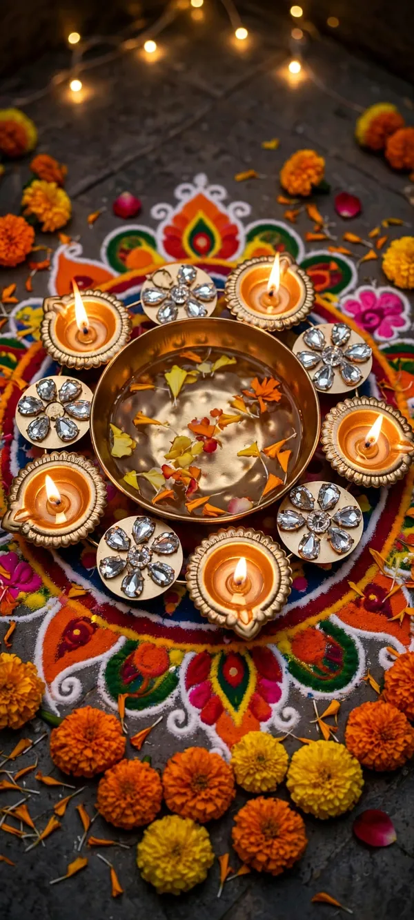 Metal_Festive_Golden_Urli_Diya_Set