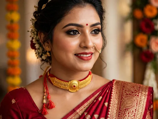 Gold_Tone_Traditional_Choker_Necklace_for_Women