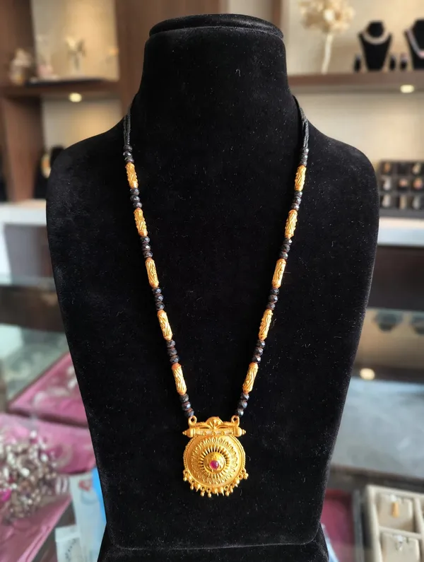 Gold-Toned_Beaded_Mangalsutra_Necklace_for_Women
