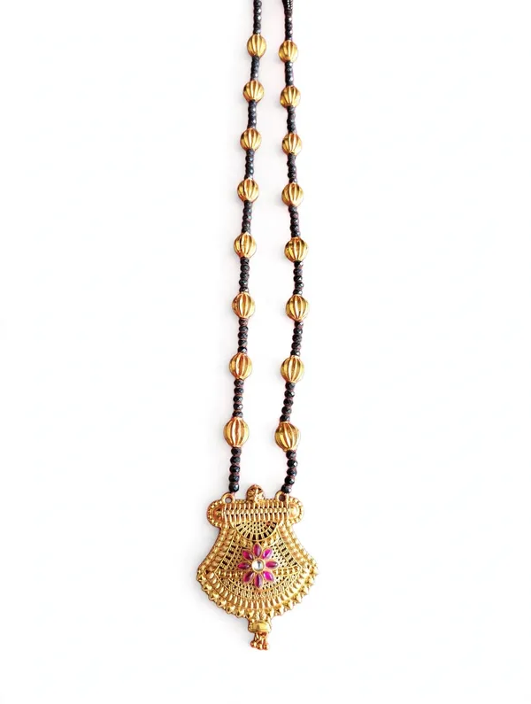 Gold-Toned_Beaded_Mangalsutra_Necklace_for_Women
