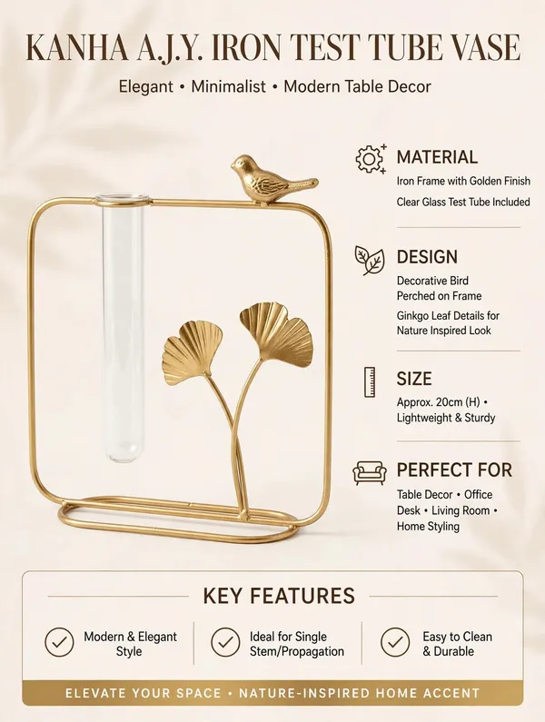 Iron_Modern_Ginkgo_Leaf_Table_Vase