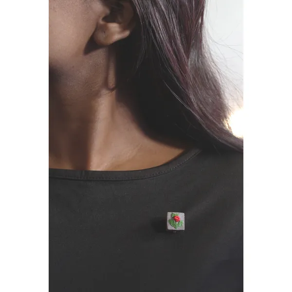 Red_Cotton_Embroidered_Rose_Branch_Square_Brooch_Pin_For_Women