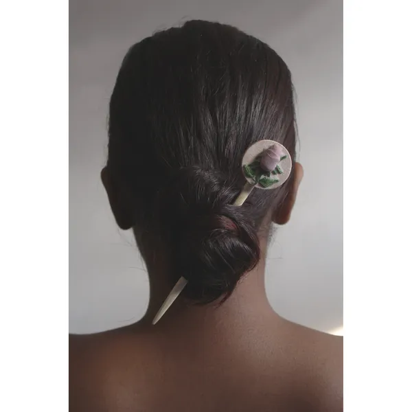Dusty_Pink_Cotton_Embroidered_Rose_Branch_Round_Hair_Stick_For_Women