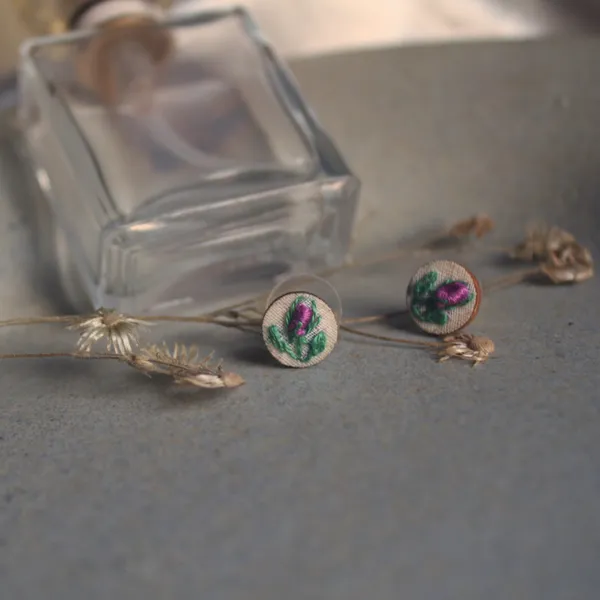 Purple_Rose_Bud_Tiny_Round_Stud_Earrings