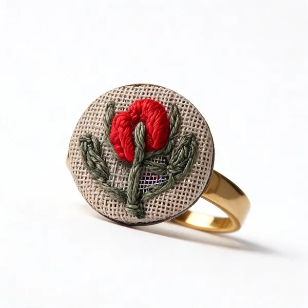 Red_Rose_Cotton_Embroidered_Circular_Adjustable_Ring_For_Women