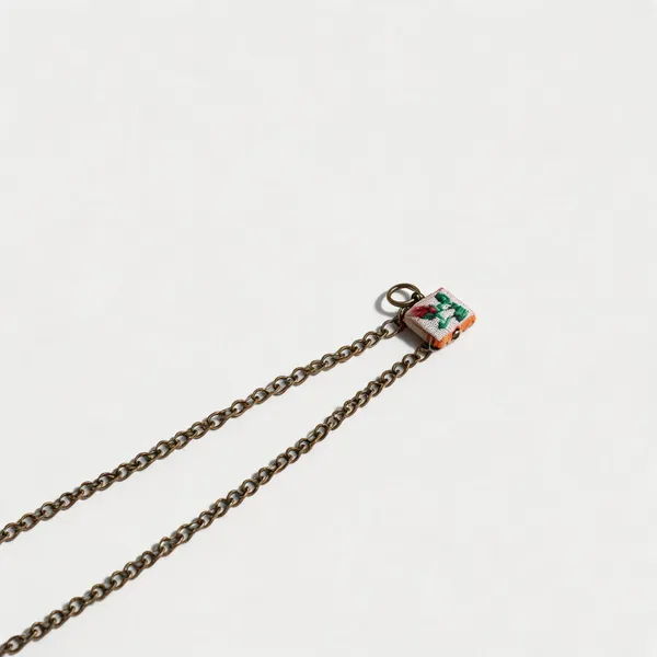 Dark_Red_Cotton_Embroidered_Rose_Vine_Square_Pendant_Necklace_For_Women