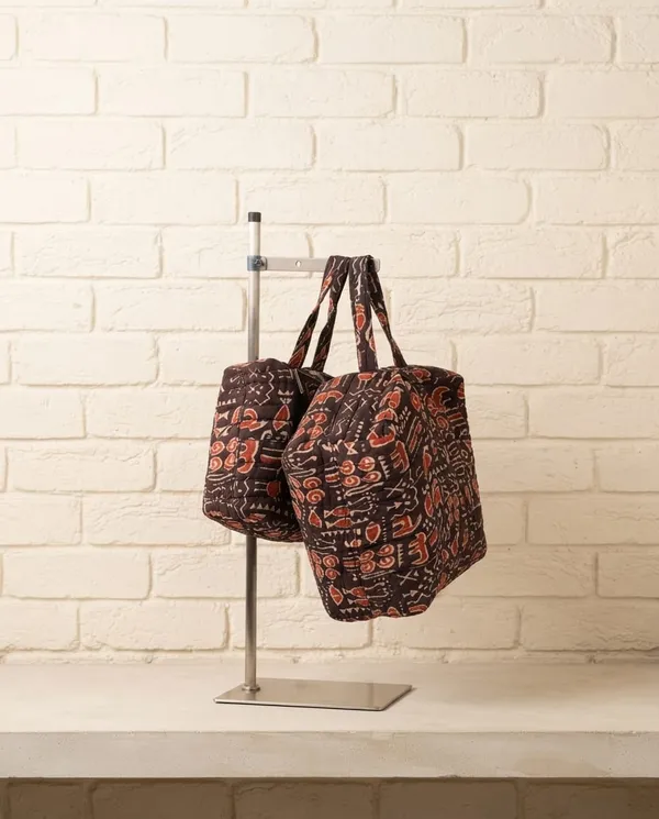 Brown_Printed_Fabric_3-Piece_Pouch_Set_for_Travel