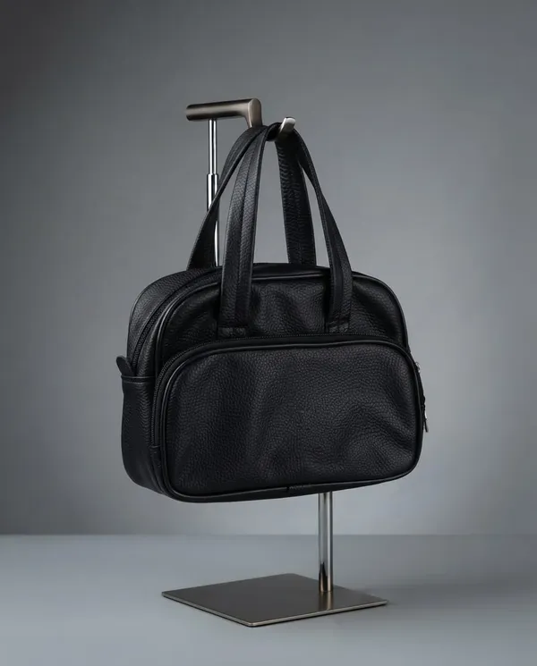 Black_Textured_Handheld_Bag_for_Women