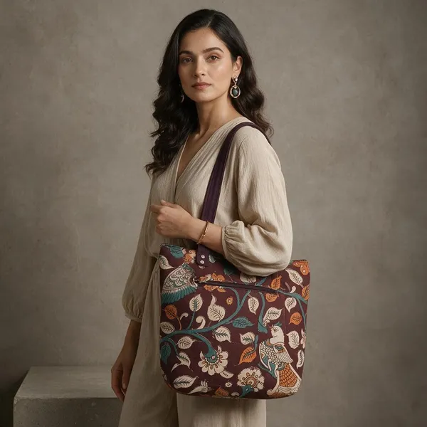 Maroon_Printed_Fabric_Tote_Bag_For_Women