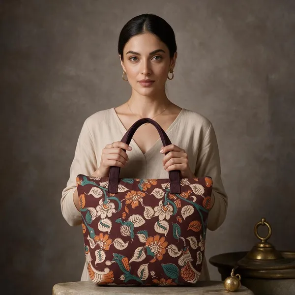 Maroon_Printed_Fabric_Tote_Bag_For_Women