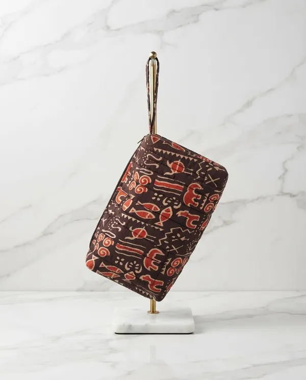 Brown_Printed_Fabric_3-Piece_Pouch_Set_for_Travel