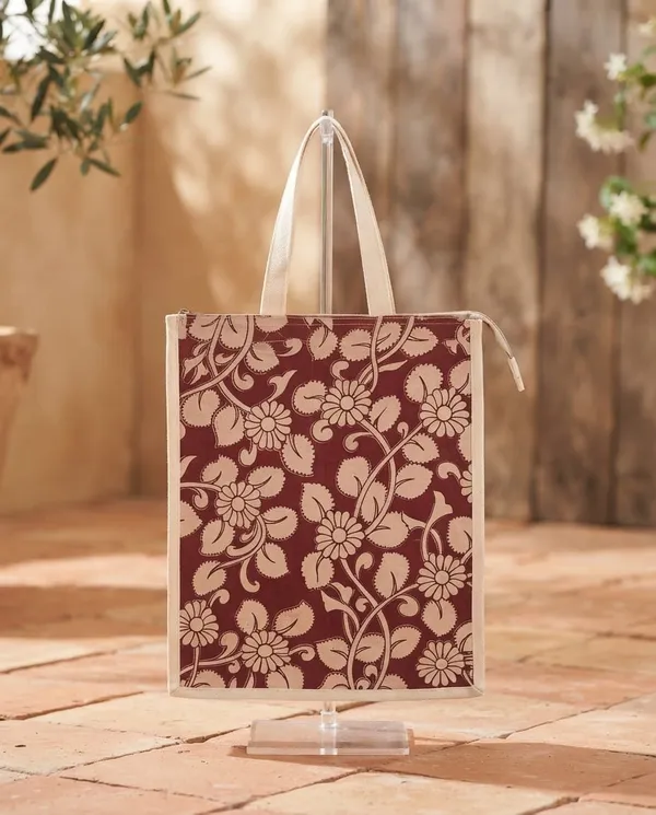 Maroon_Fabric_Floral_Print_Tote_Bag_for_Women