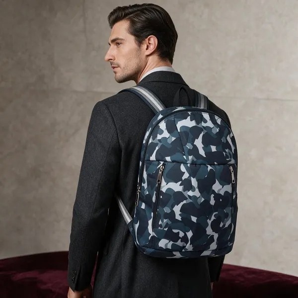 Blue_Camouflage_Casual_Backpack_For_Unisex
