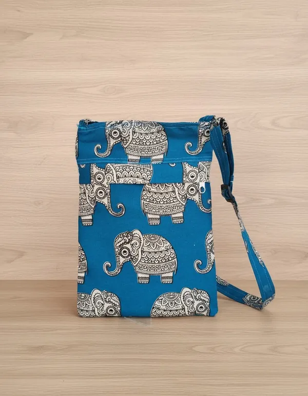 Blue_Fabric_Elephant_Print_Sling_Bag_for_Women